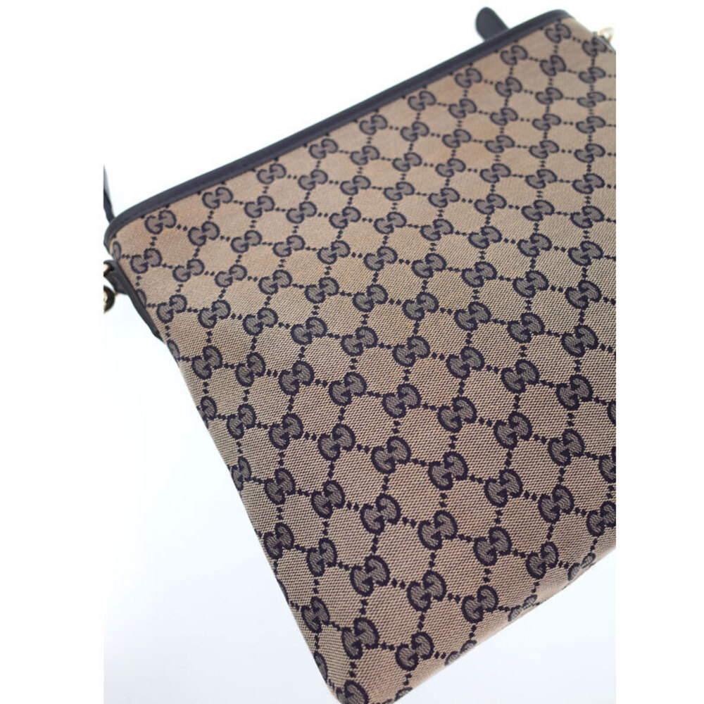 Gucci Web Beige Blue GG Bag Canvas Messenger - Picture 8 of 9